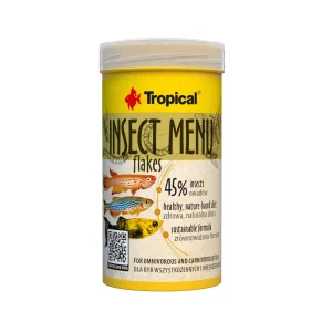 100 ml Tropical Insect Menu Escamas Insectos para Peces Ornamentales
