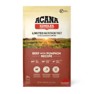 11.4 kg Acana Singles Ternera con Calabaza pienso para perros