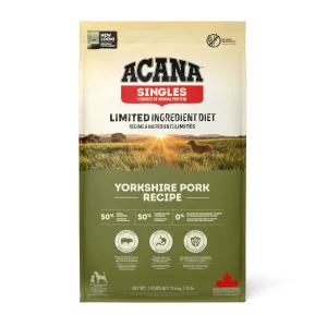 11.4 kg Acana Singles Yorkshire Pork Cerdo con Calabaza pienso para perros