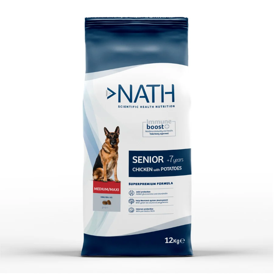 12 kg Nath Senior Medium & Maxi pienso para perros - Image 2