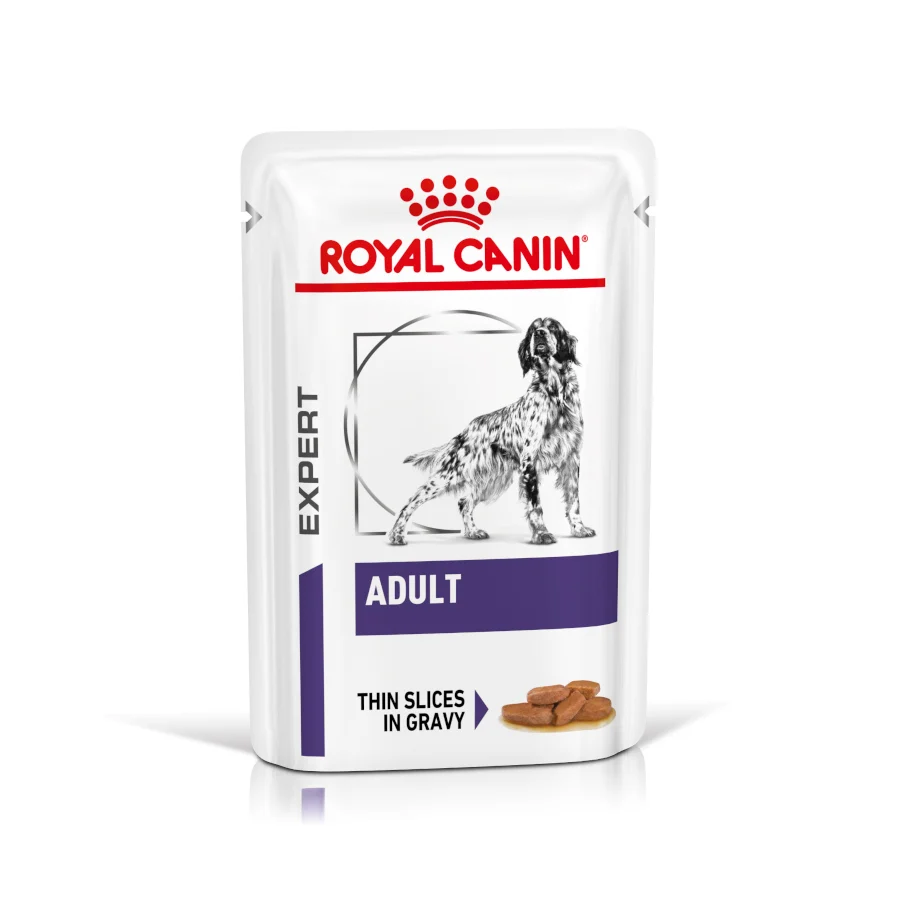 12 sobres x 85 g Royal Canin Expert Adult Láminas en Salsa sobre para perros