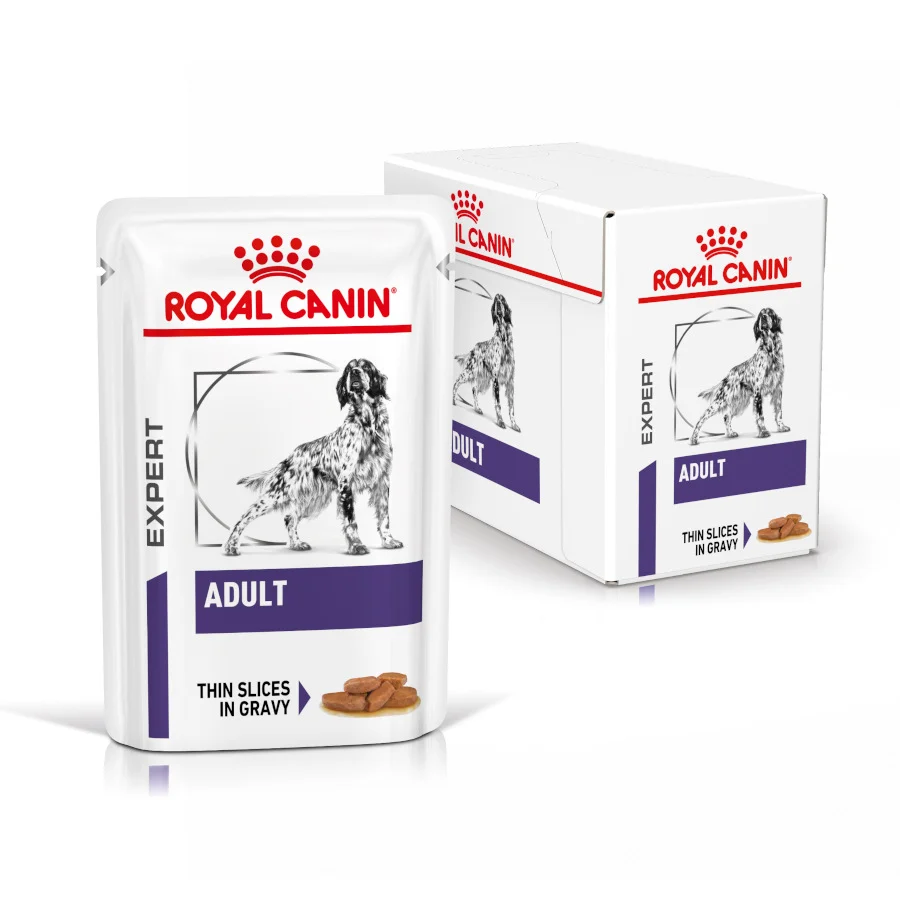 12 sobres x 85 g Royal Canin Expert Adult Láminas en Salsa sobre para perros - Image 2
