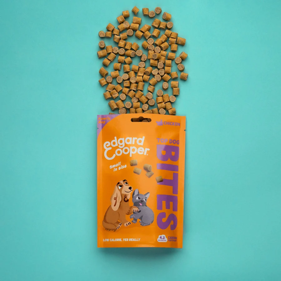 120 g Edgard & Cooper Bocaditos Mini de Pollo snack para perros - Image 2