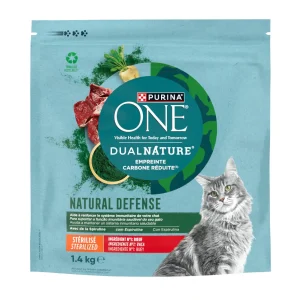1,4 Kg Purina ONE Natural Defense Buey para gatos