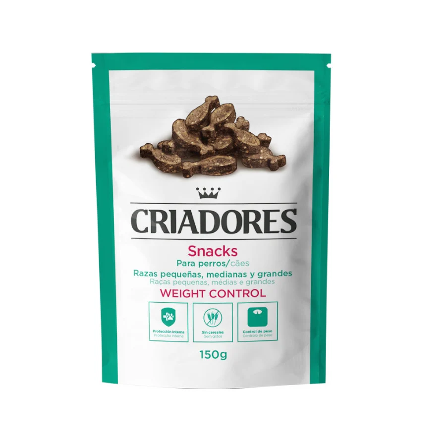150 g Criadores Bocaditos Adult Weight Control de Pollo para perros