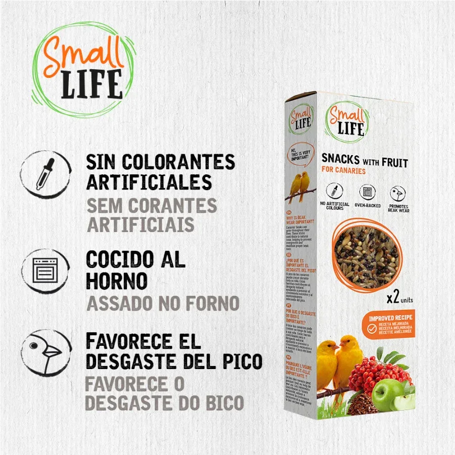 Small Life Barritas Snack con Fruta para canarios - Image 2