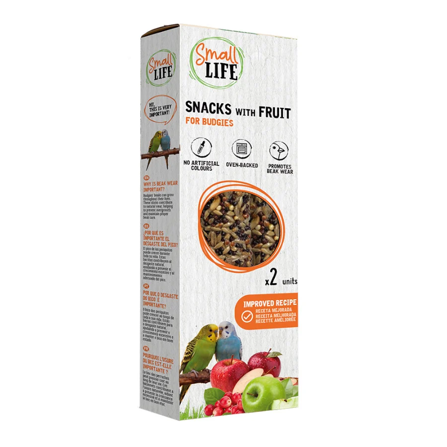 Small Life Barritas Snack con Fruta para periquitos