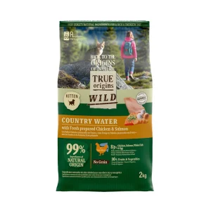 True Origins Wild Kitten Country Water Pollo y Salmón pienso para gatos