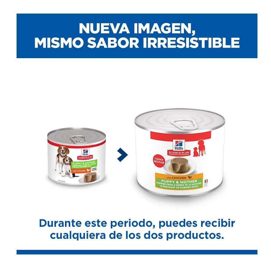200 g Hill's Science Plan Puppy&Mother Mousse de Pollo lata para perros - Image 2