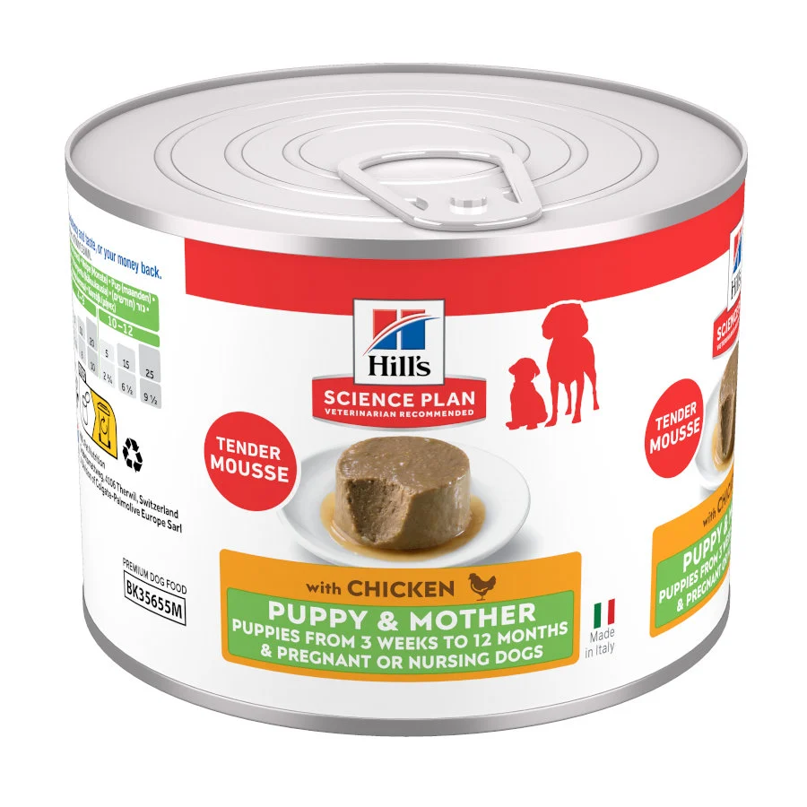 200 g Hill's Science Plan Puppy&Mother Mousse de Pollo lata para perros