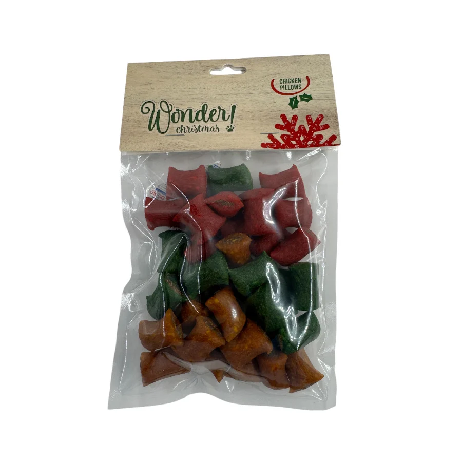 200 g Wonder Christmas Cojines de Pollo para perros