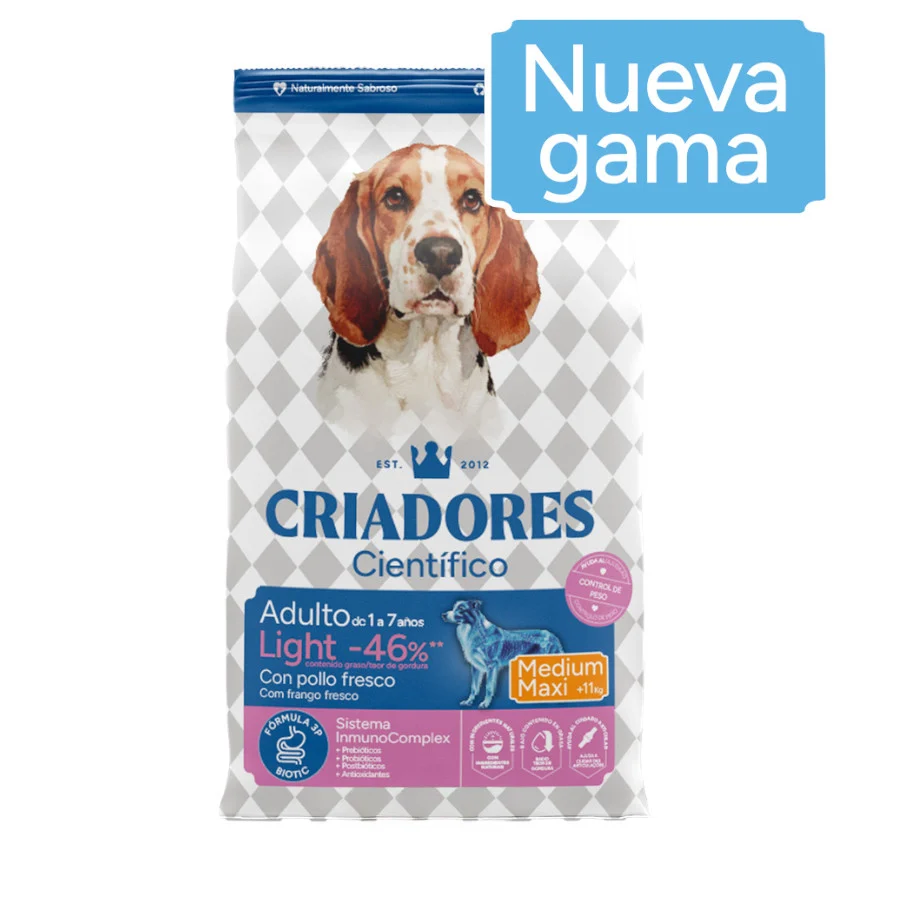 3 kg Criadores Científico Light -46% contenido graso Adulto Medium - Image 2