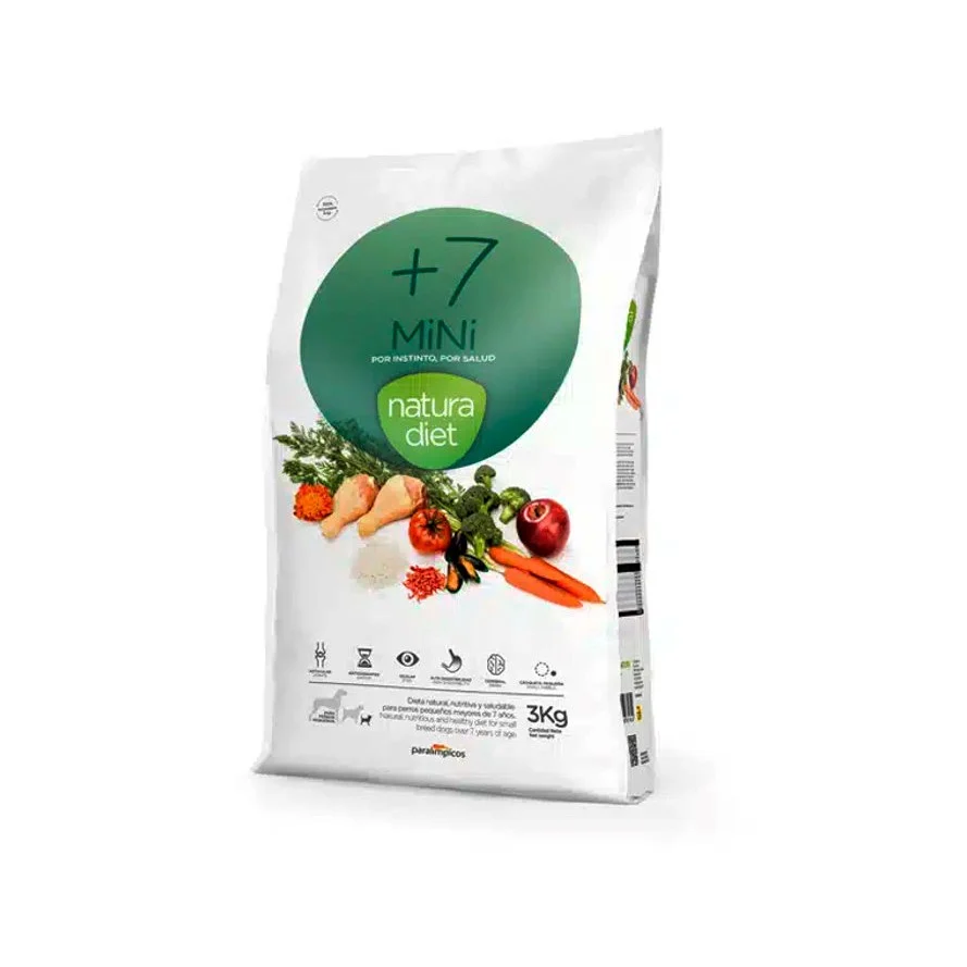 3 kg Natura Diet +7 Mini pienso para perros