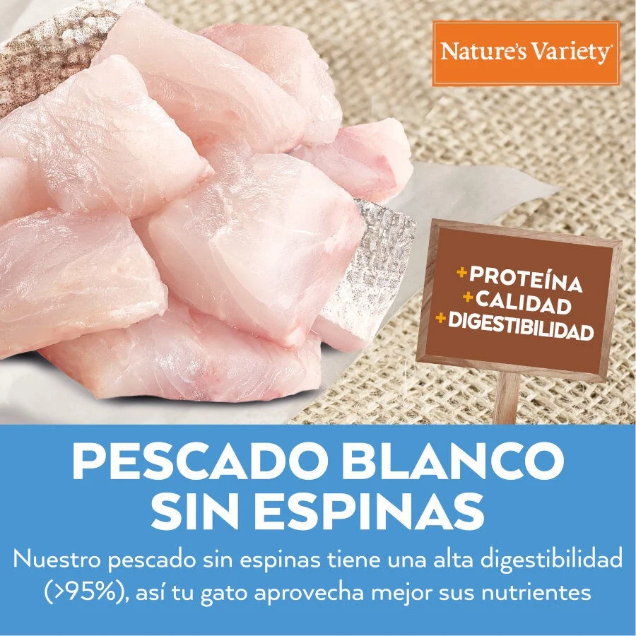 3 kg Nature's Variety Healthy Grains Kitten Pescado Blanco pienso para gatos - Image 2