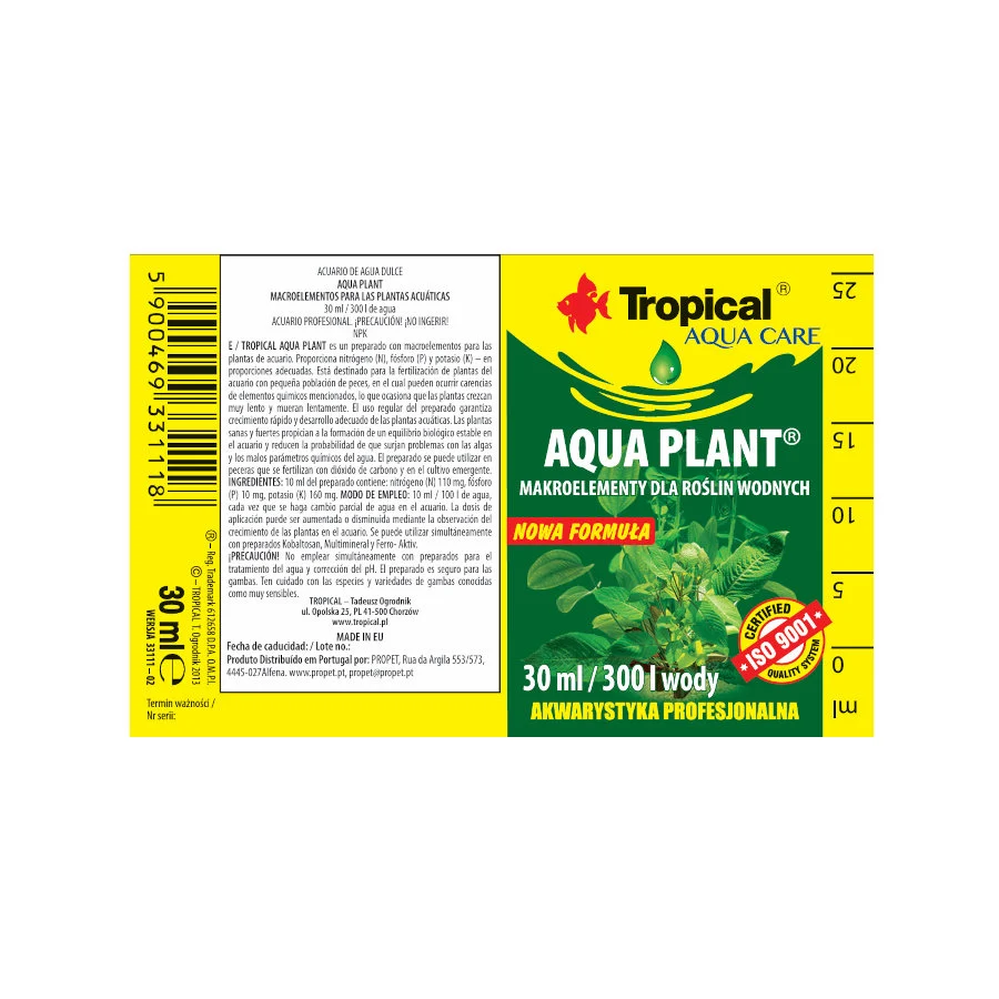 30 ml Tropical Aqua Plant Macroelementos Para Las Plantas acuáticas - Image 2