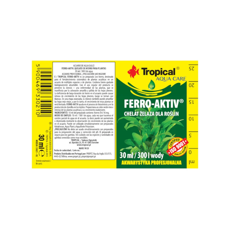 30 ml Tropical Ferro Aktiv quelato de hierro para plantas acuáticas - Image 2