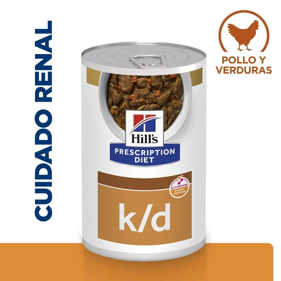 Hill's Prescription Diet Kidney Care k/d Pollo y verduras en estofado lata para perros - Image 2