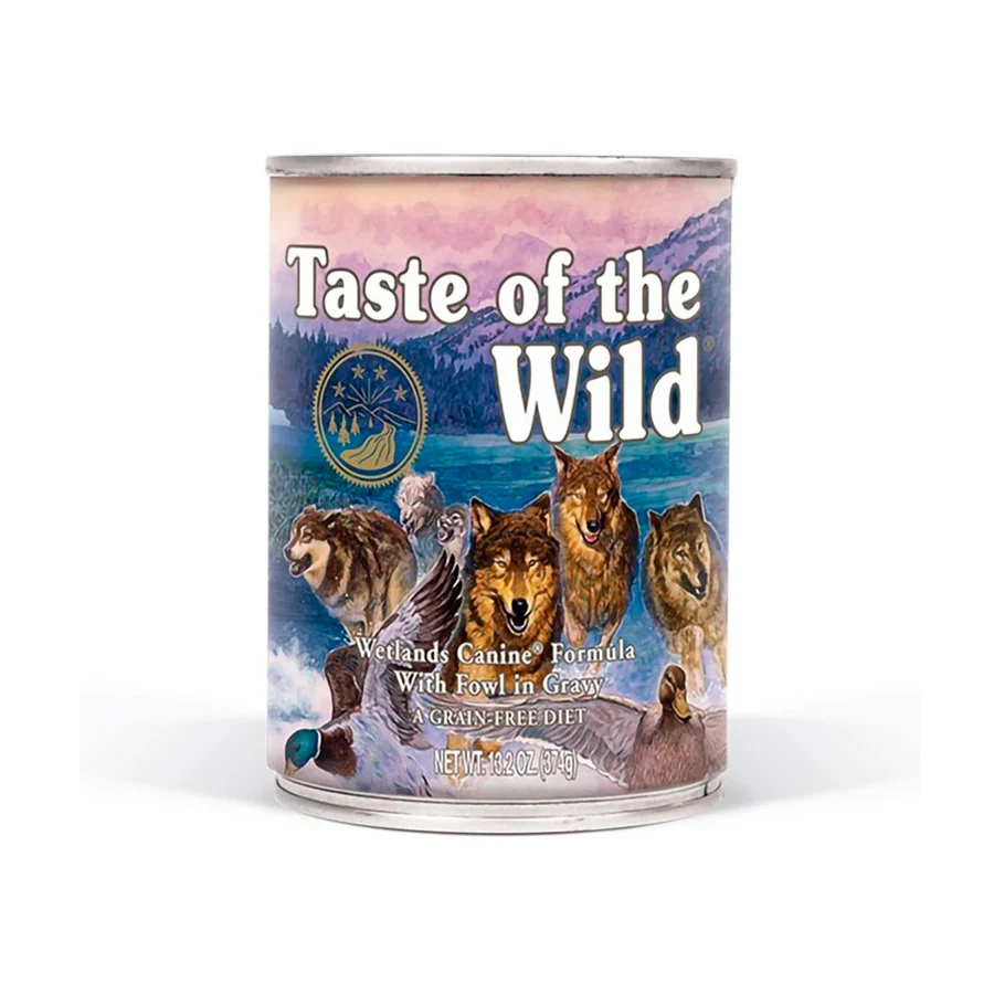 390 g Taste Of The Wild Wetlands lata para perros