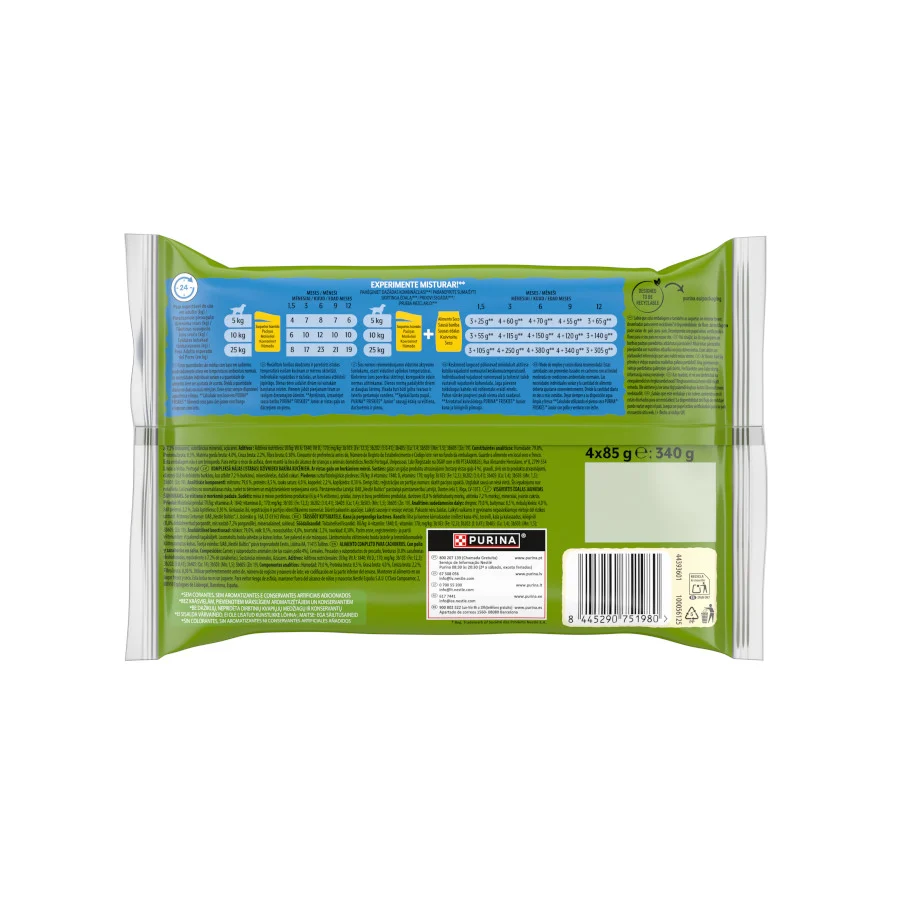 4 sobres x 85 g Purina Friskies Comida Humeda para perros jóvenes, con pollo y zanahoria - Image 2