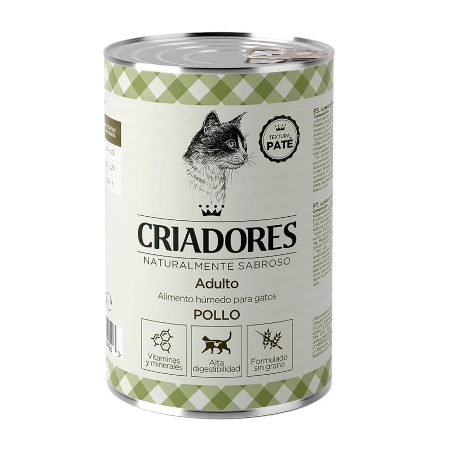 400 g Criadores Adulto Pollo Lata para Gatos
