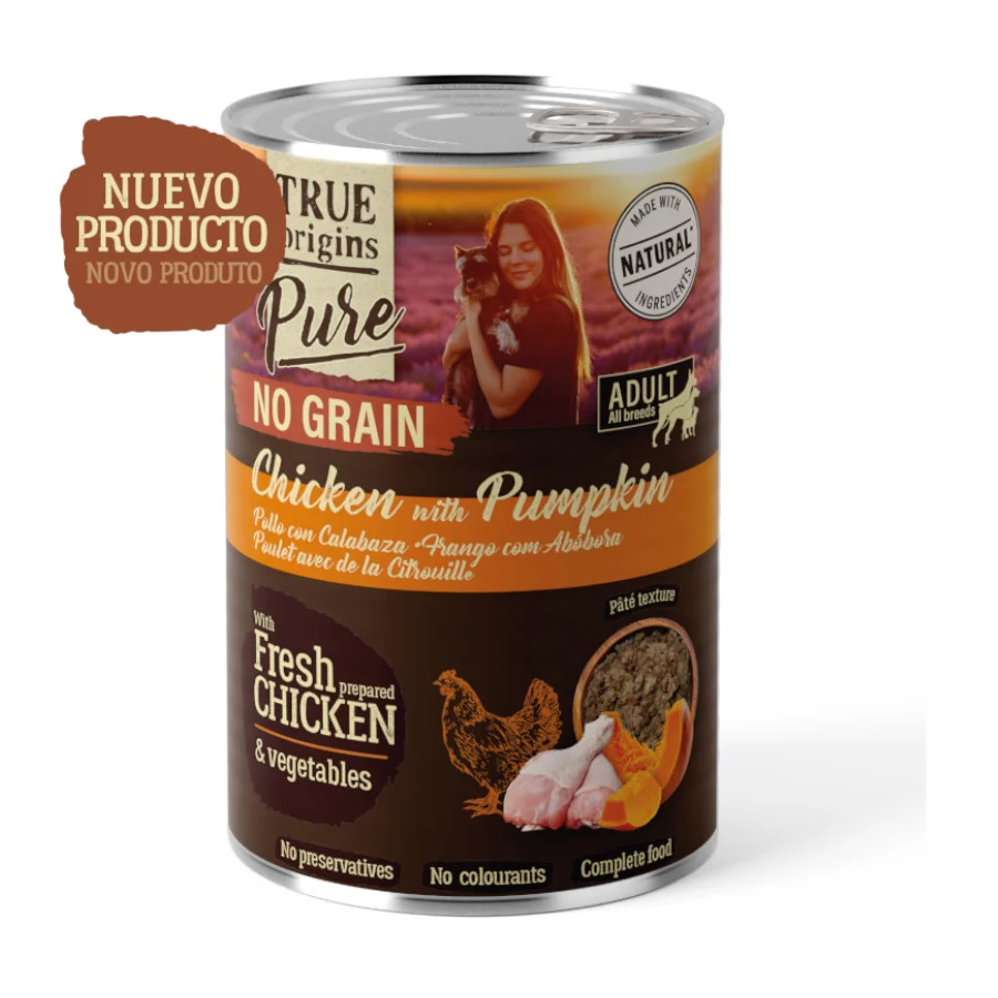 400 g True Origins Pure Adulto Pollo lata para Perros - Image 2