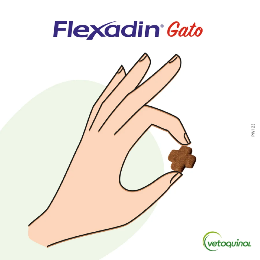 60 comprimidos Vetoquinol Flexadin Adult Condroprotector para gatos - Image 2