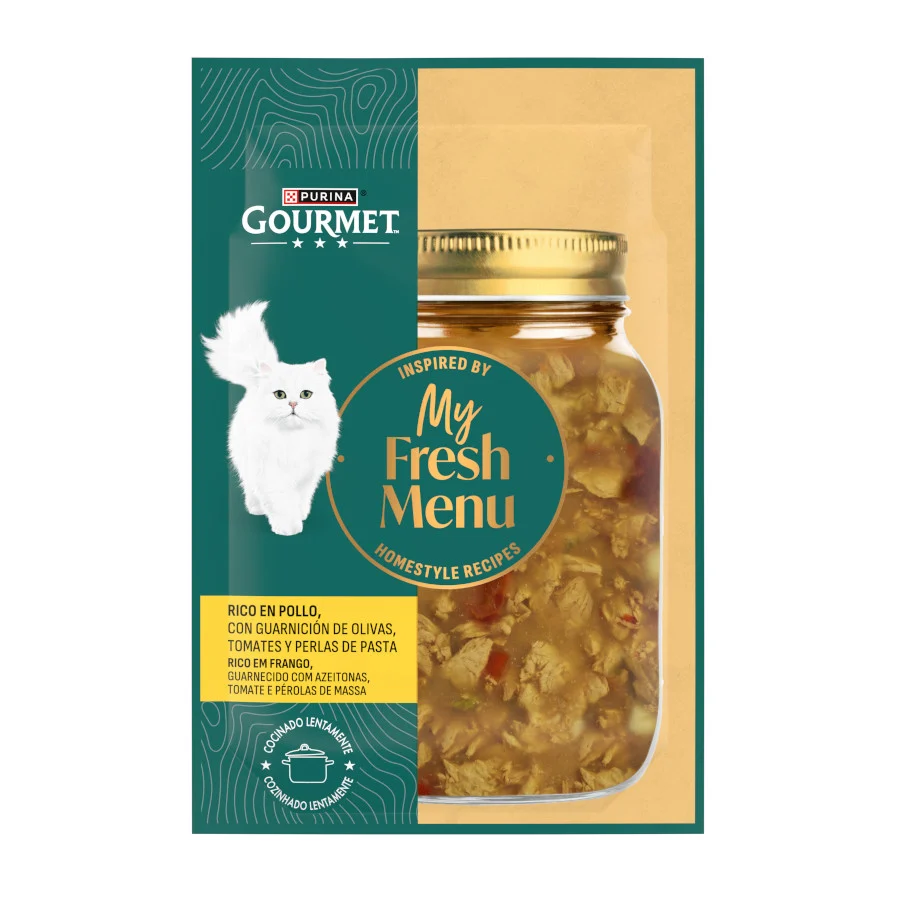 75 g Gourmet My Fresh Menu Pollo con Verduras sobres para gatos