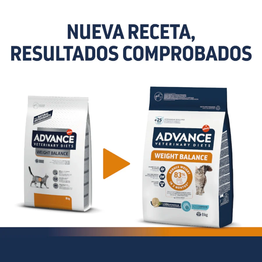 8 kg Advance Veterinary Diets Weight Balance pienso para gatos - Image 2