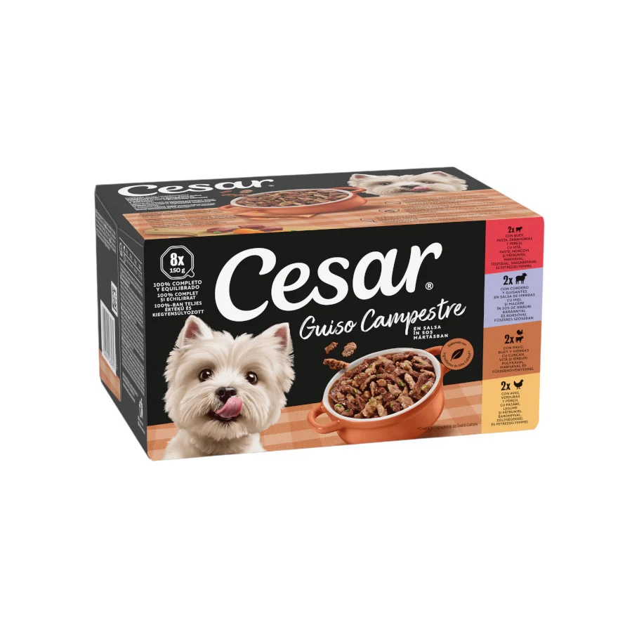 Cesar Receta campesina tarrina en Salsa para Perros - Multipack