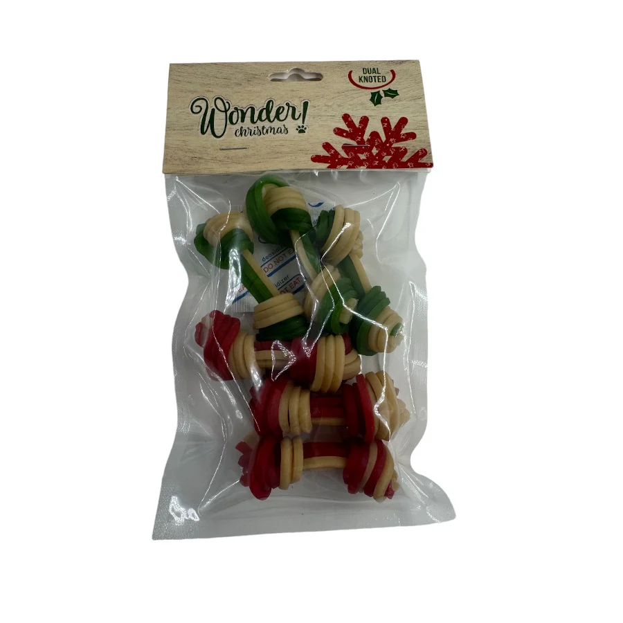 84 g Wonder Christmas Snacks Doble Nudo para perros