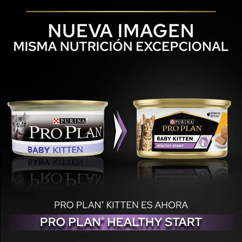 Pro Plan Mousse Baby Kitten Pollo Lata para gatos - Image 2