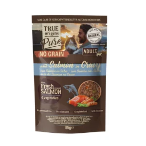 True Origins Pure No Grain Sobre con Salmón para gatos