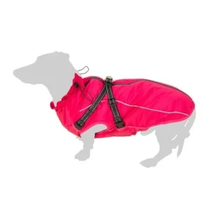 Abrigo TIAKI con arnés Arkon, rosa para perros aprox. 60 cm de longitud de espalda