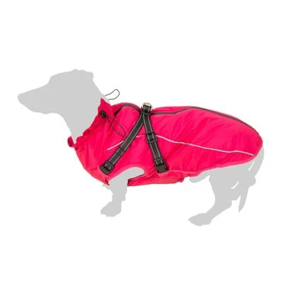 Abrigo TIAKI con arnés Arkon, rosa para perros aprox. 60 cm de longitud de espalda