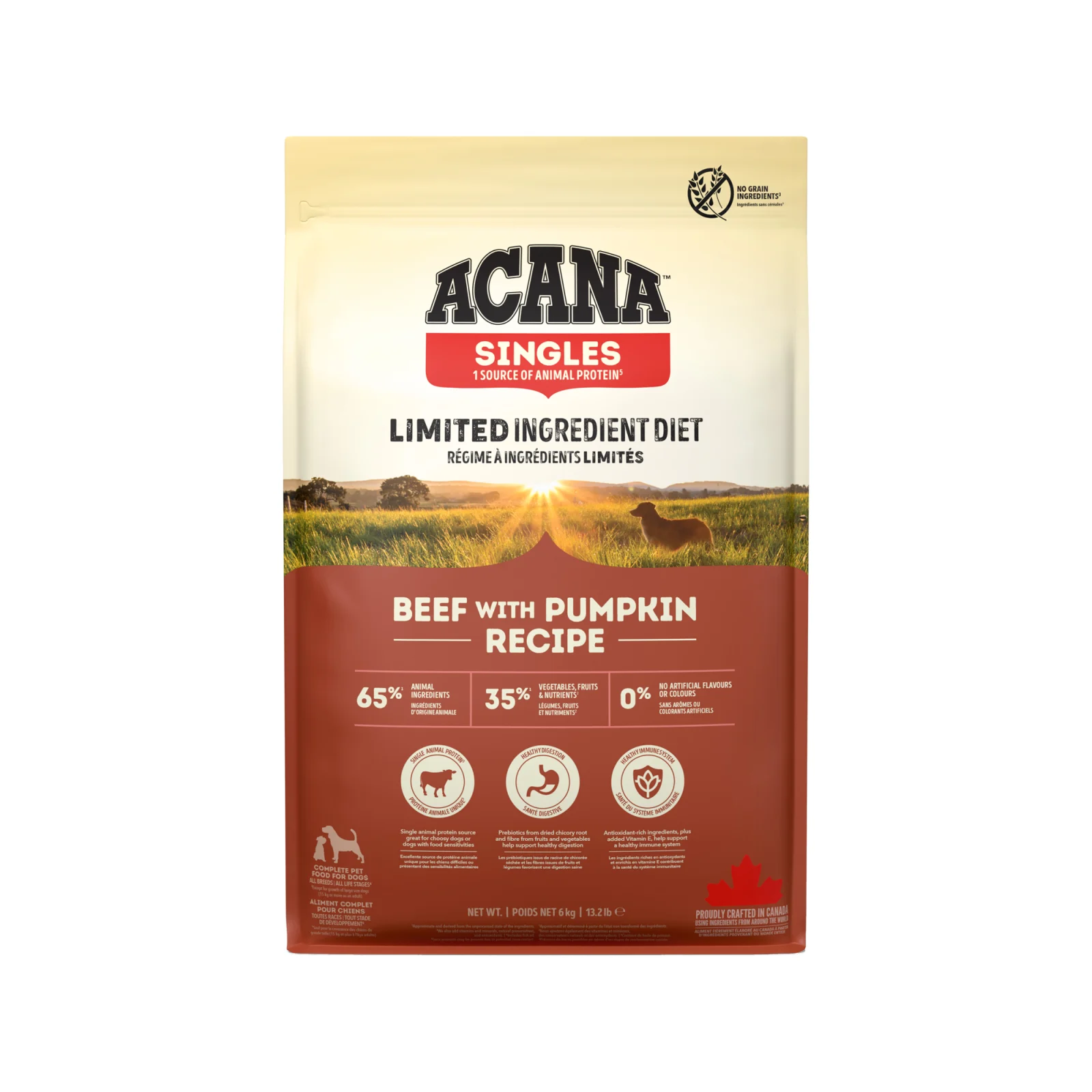 Acana Singles Beef with Pumpkin Dog - All Life Stages - Image 2