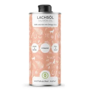 Aceite de salmón Wolfsbacher Natur para perros 1 litro
