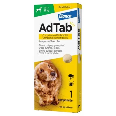 AdTab pastillas antiparasitarias para perros de 11 a 22 kg 1 comprimido