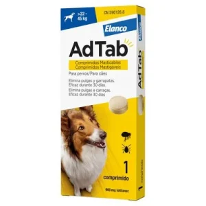 AdTab pastillas antiparasitarias para perros de 22 a 45 kg 1 comprimido