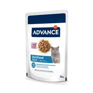 Advance Feline Sterilized con pavo comida húmeda para gatos 12 x 85 g