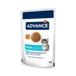 Advance Kitten con pollo comida húmeda para gatos 12 x 85 g