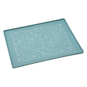 Alfombrilla para comederos Simon's Cat turquesa 40 x 30 cm (L x An)