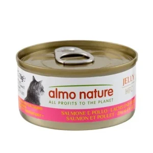 Almo Nature 24 x 70 g - Pack Ahorro Salmón con pollo en gelatina