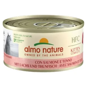Almo Nature HFC Complete Kitten 6 x 70 g Salmón y atún