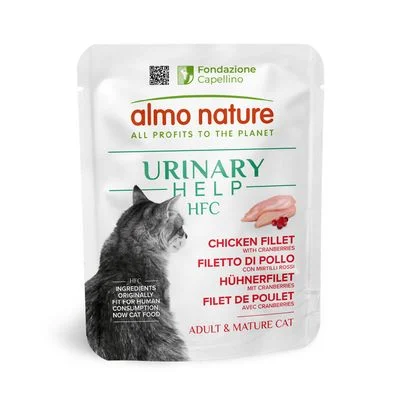 Almo Nature HFC Urinary Help 6 x 50 g Filete de pollo con arándanos