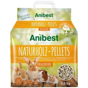 Anibest Pellets de Madera Natural 10 l (5,5 kg)