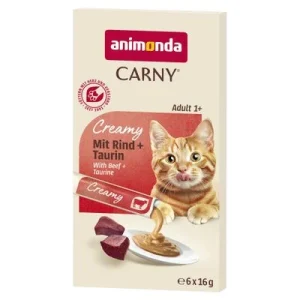 animonda Carny Adult Creamy 6 x 16 g con vacuno + taurina