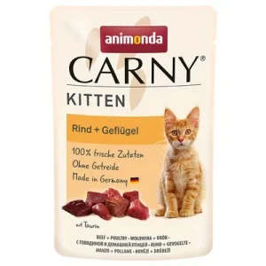 animonda Carny Kitten 12 x 85 g en bolsitas Vacuno y ave
