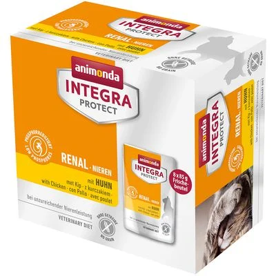 animonda Integra Protect Adult Renal 8 x 85 g para gatos Con pollo