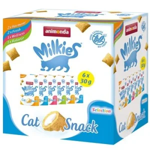 animonda Milkies snacks crujientes para gatos - Oferta de prueba 6 x 30 g (4 variedades)