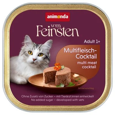 animonda vom Feinsten 32 x 100 g - Megapack Cóctel de carne